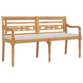 Banc de jardin meuble de patio bois Helloshop26