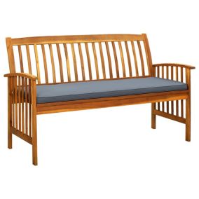 Banc de jardin meuble de patio bois Helloshop26