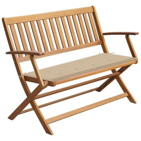 Banc de jardin meuble de patio bois Helloshop26