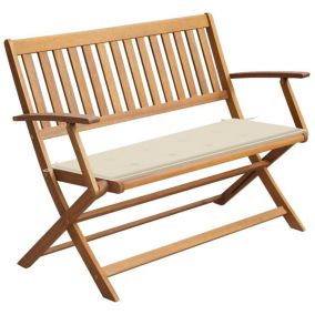 Banc de jardin meuble de patio bois Helloshop26