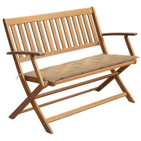 Banc de jardin meuble de patio bois Helloshop26