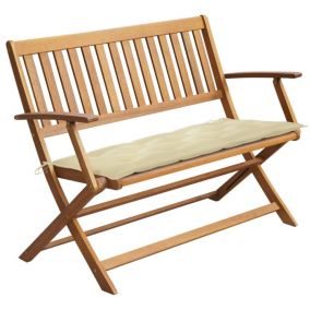 Banc de jardin meuble de patio bois Helloshop26