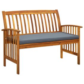 Banc de jardin meuble de patio bois Helloshop26