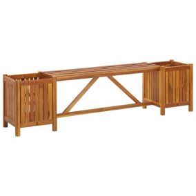 Banc de jardin meuble de patio bois Helloshop26