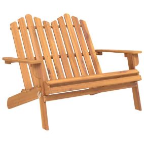 Banc de jardin meuble de patio bois Helloshop26