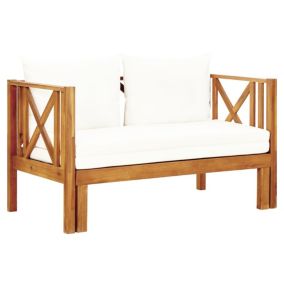 Banc de jardin meuble de patio bois Helloshop26