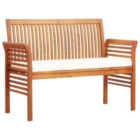 Banc de jardin meuble de patio bois Helloshop26