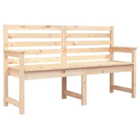 Banc de jardin meuble de patio bois Helloshop26