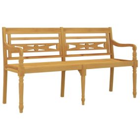 Banc de jardin meuble de patio bois Helloshop26