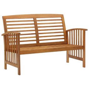 Banc de jardin meuble de patio bois Helloshop26