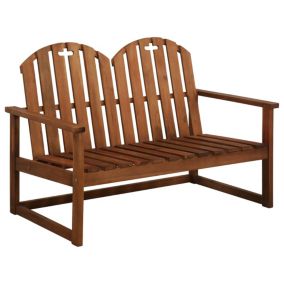 Banc de jardin meuble de patio bois Helloshop26