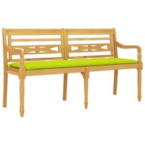 Banc de jardin meuble de patio bois vert Helloshop26