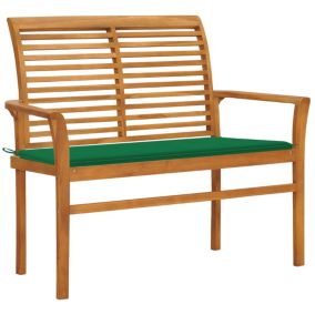 Banc de jardin meuble de patio bois vert Helloshop26