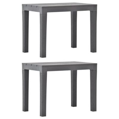 Banc de jardin - vidaXL - Moka - Plastique - 60x38,5x45 cm - Résistant aux intempéries