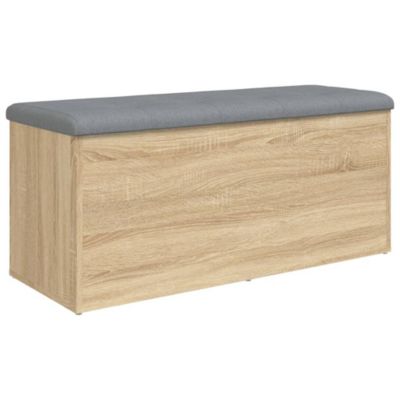 Banc de rangement Chêne Sonoma 102x42x45 cm Bois d'ingénierie vidaXL