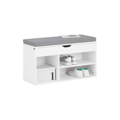 Banc à Chaussures Avec Rangement 4 Compartiments - Naturel, 104 Cm, Charge Max 225 Kg - 8