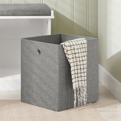 Panier De Rangement Suspendu MSV - 30x25,5x14cm - Acier Blanc Mat Pour Étagère
