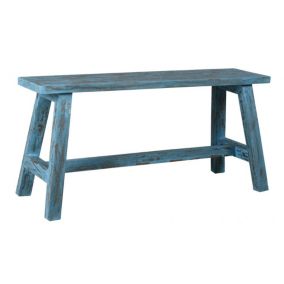 Banc en acajou teinté 90 x 25 x 45