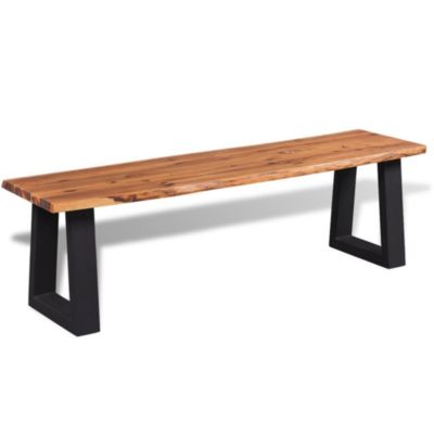 Banc en bois d'acacia massif 160 cm vidaXL