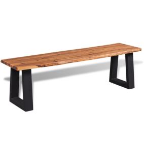 Banc en bois d'acacia massif 160 cm vidaXL