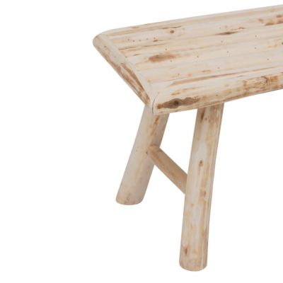 Banc en Bois naturel rendu artisanal L 70 cm