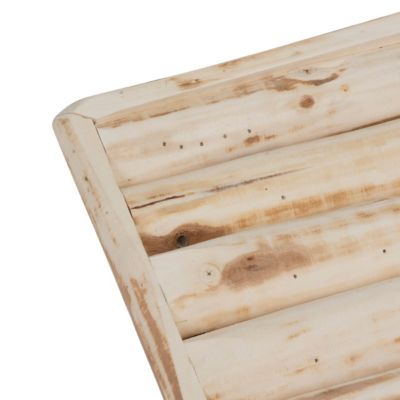 Banc en Bois naturel rendu artisanal L 70 cm