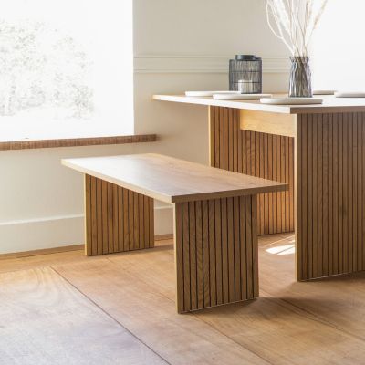 Banc en bois style scandinave ALMA - HAPPY GARDEN