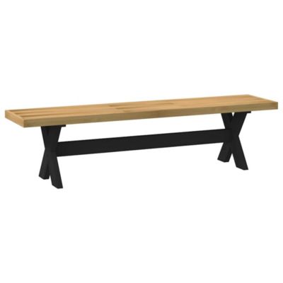 Banc à manger NOAIN pieds en forme de X 180x40x45 cm massif pin vidaXL