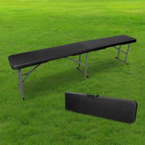 Banc Noir Unique Pliable L180 x l28 x h43