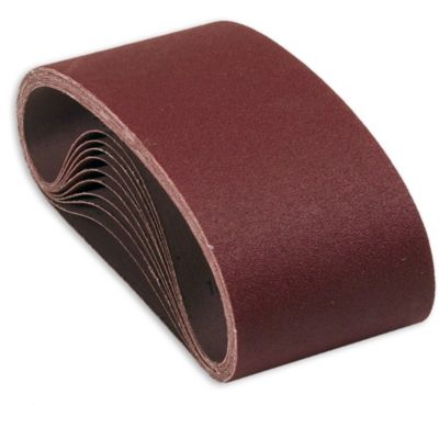 Wolfcraft Bandes Abrasives Grain 80 75 X 533 Mm Lot De 3 - Pour Ponceuses à Bande