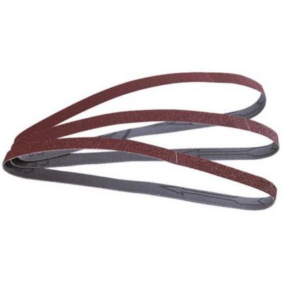 Bande abrasive grain 80 13 x 457 mm pour ponceuse à bande - lot de 3