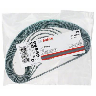 Bande abrasive Y580 Best for Inox 13 x 457 mm grain 40, lot de 10