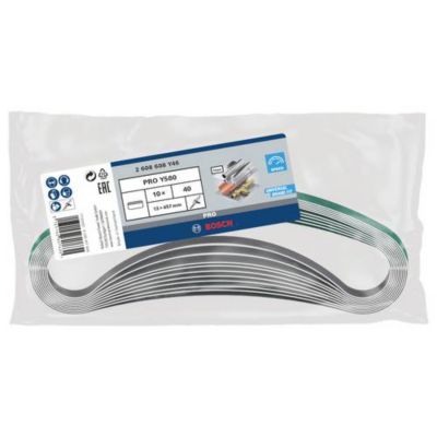 Bande abrasive Y580 Best for Inox 13 x 457 mm grain 40, lot de 10