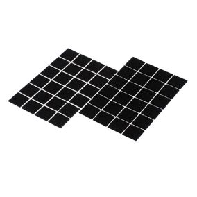 Bande adhésive format carré noir Diall 25 mm - 24 pièces