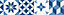 Bande adhésive Draeger la carterie carreaux bleu 100 x 19,5 cm