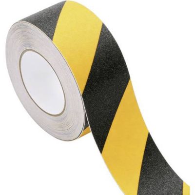 Bande antidérapante ANST509M-YB 9 m x 50 mm noir/jaune - Sugo, PVC antidérapant