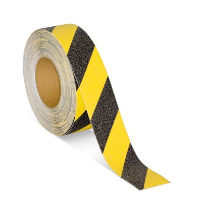 Bande antidérapante rayée noire/jaune Rouleau de 50mm x 18,3m bande adhésive