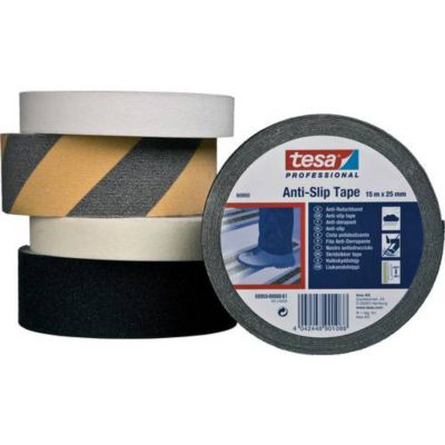 Bande antidérapante tesa Professional 60950 noire, 15 m x 25 mm, ép. 0,9 mm