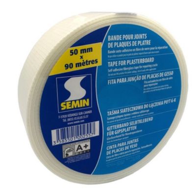 Bande auto-adhésive en fibre de verre pour la réparation 50mm x 90m Semin
