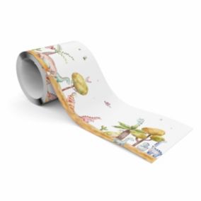 Bande Décorative auto-adhésif DINOSAURES Plantes Pour Chambre Enfants 10cm x 300cm