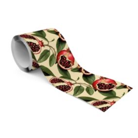 Bande Décorative auto-adhésif Fleurs Pour la Cuisine GRENADES Fruit Feuilles 10cm x 300cm