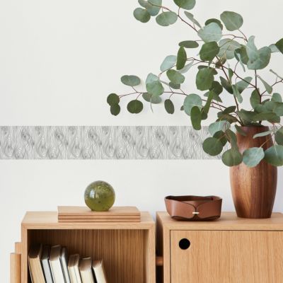Bande Décorative auto-adhésif Motif GRAIN DE BOIS Pour Chambre 10cm x 300cm