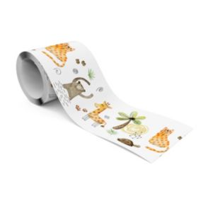 Bande Décorative auto-adhésif Pour Chambre Enfants ANIMAUX Plantes 10cm x 300cm