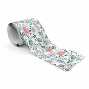 Bande Décorative auto-adhésif Pour Chambre FLEURS Feuilles Plantes 10cm x 300cm