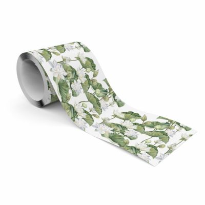 Bande Décorative auto-adhésif Pour Chambre LOTUS Fleurs Feuilles 10cm x 300cm