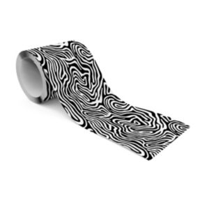 Bande Décorative auto-adhésif Pour Chambre Noir Blanc Abstraction 10cm x 300cm