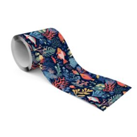 Bande Décorative auto-adhésif RÉCIF CORALLIEN Poisson Pour Chambre Enfants 10cm x 300cm
