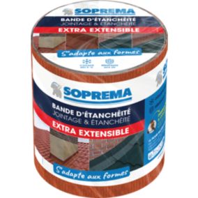 Bande d'étanchéité Extensible Soprema terre cuite 15cm x 5m, ép. 1.6mm
