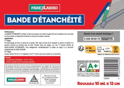Bande d'étanchéité Parexlanko en rouleau 10ml x12cm