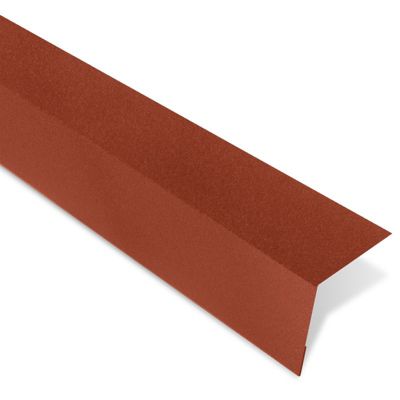 Bande d'égout pour tôle tuile BACACIER Tuile R Brun mat 2100 mm Longueur